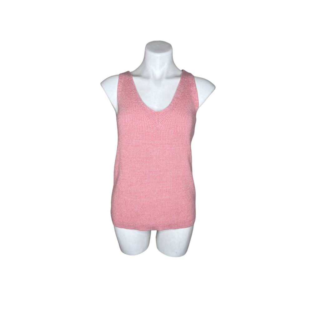GAP V-Neck Sweater Tank Coral Sunset Size Small